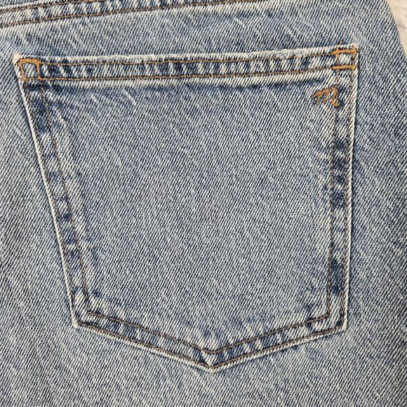 Madewell Women's Denim The Perfect Jean Short Frayed Hem Stretch MC647 size 25 - Picture 4 of 14